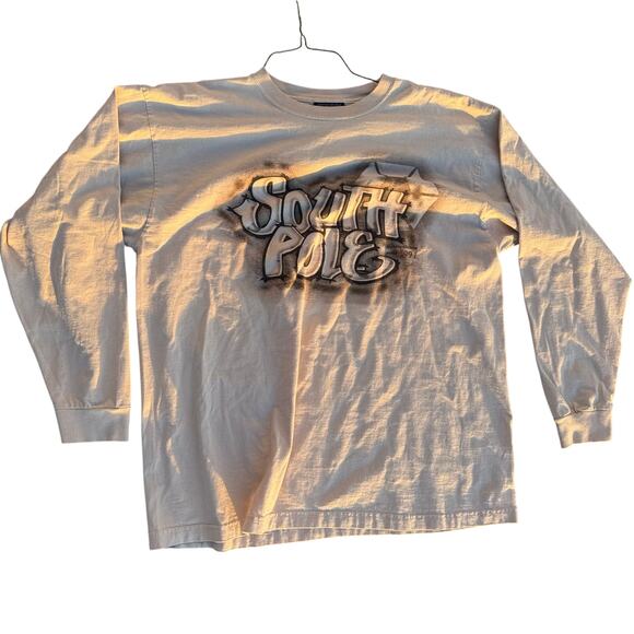 Vintage 2000s Y2K South Pole
Graffiti Graphic Tan Long Sleeve T
Shirt Size XL - Picture 1 of 6